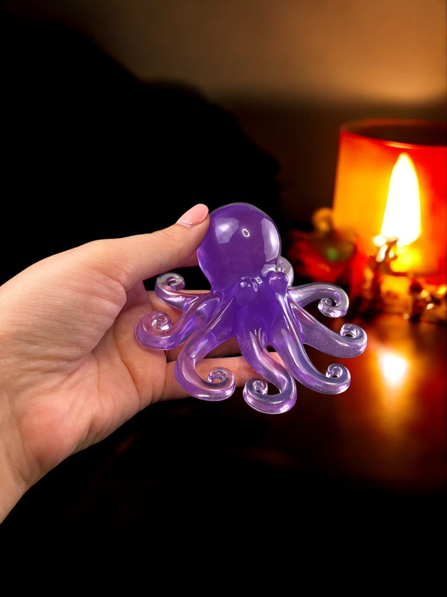 Sea Life Light– Handmade Wooden LED Lamp- Sea Horse, Octopus, Starfish Figure | Nursery Decor & Baby Gift- Small Desk Lamp- Removable Animal