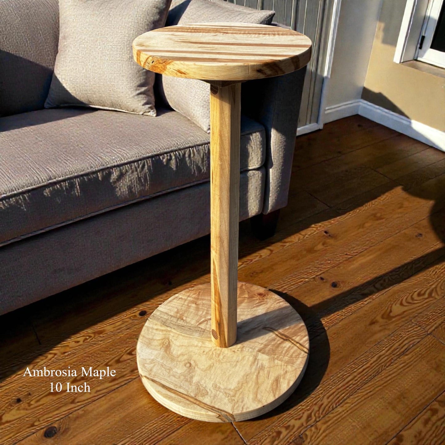 Pedestal Solid Wood Table – Walnut, Cherry, Ambrosia Maple