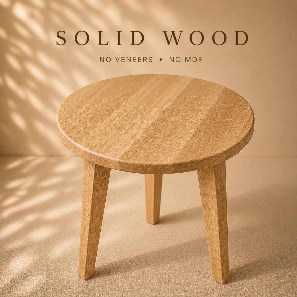 Tapered Leg Solid Wood End Table
